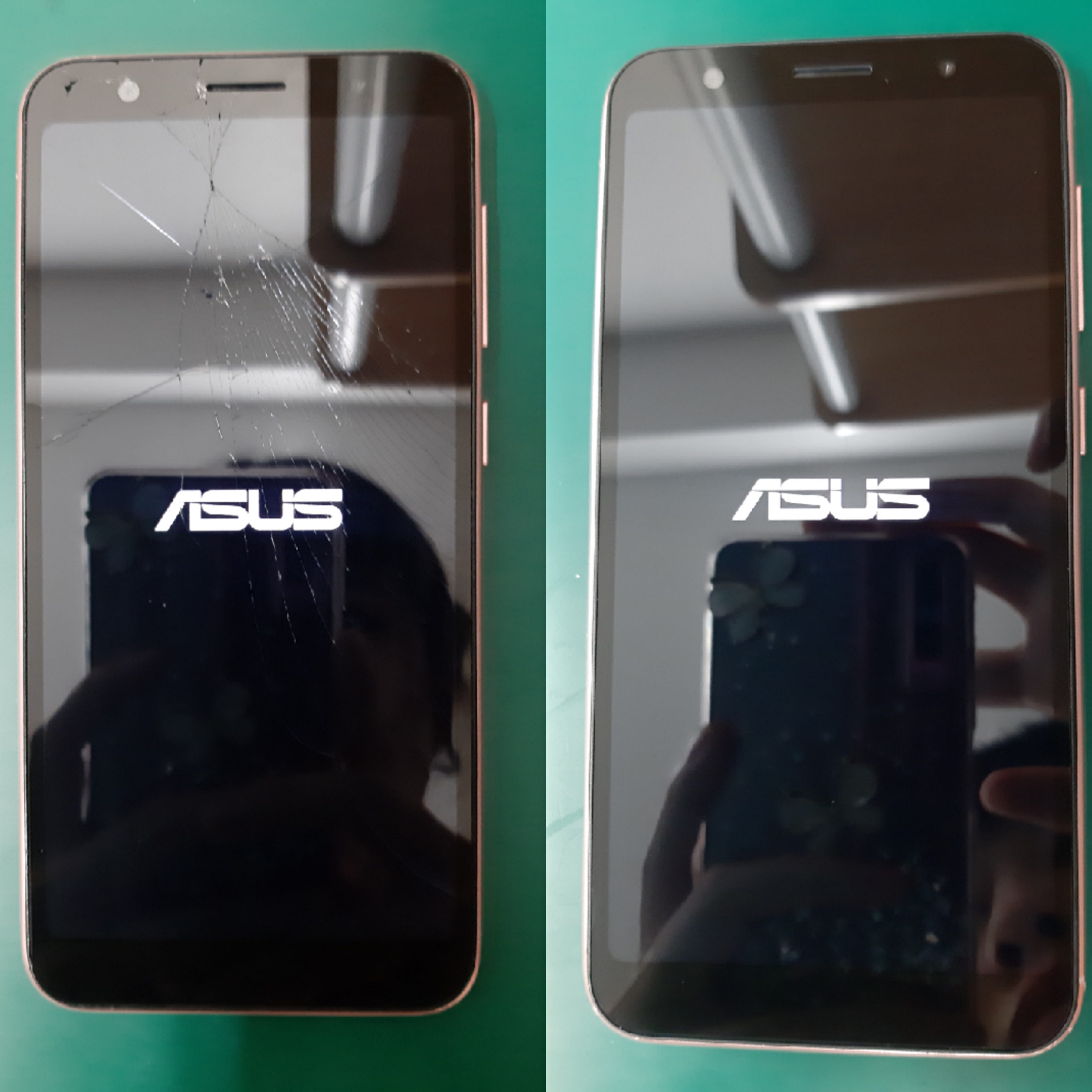 zenphone live 画面割れ