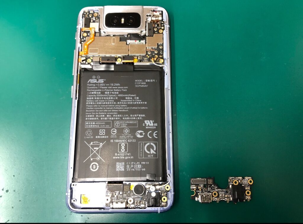 Zenfone 充電故障 受電できない 即日修理 電源故障 電池故障 データそのまま即日修理 スマホ修理本舗