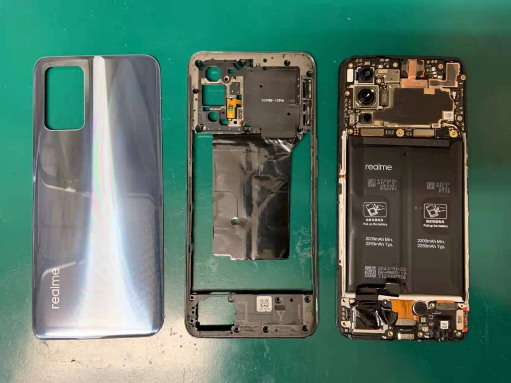 realme GT 5G バッテリー パネル付き