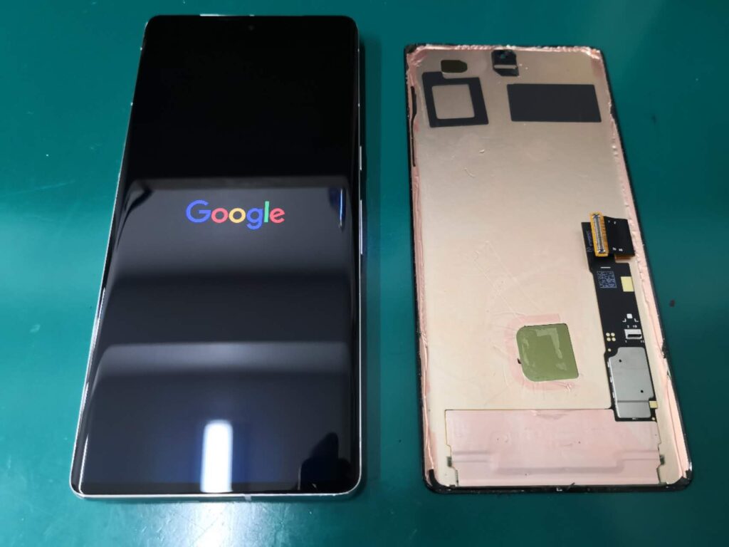 【Google Pixel 7 Pro】液晶破損 チカチカ 滲み 操作できない ガラス 